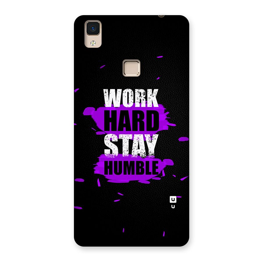 Work Hard Stay Humble Back Case for V3 Max