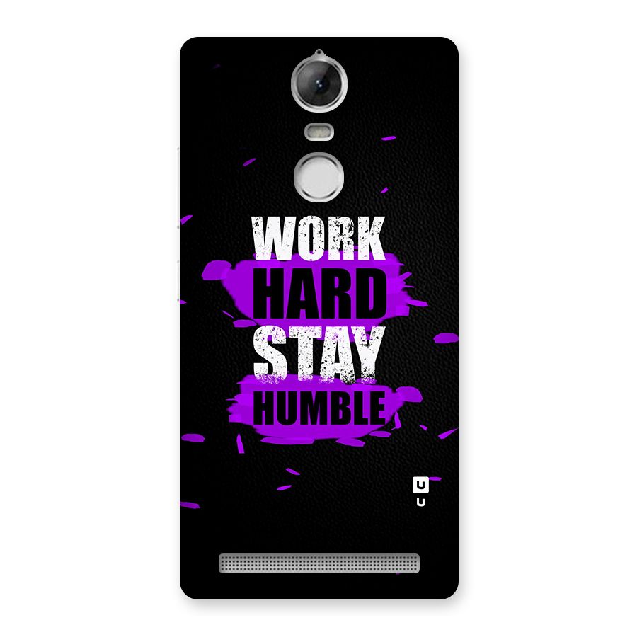 Work Hard Stay Humble Back Case for Vibe K5 Note