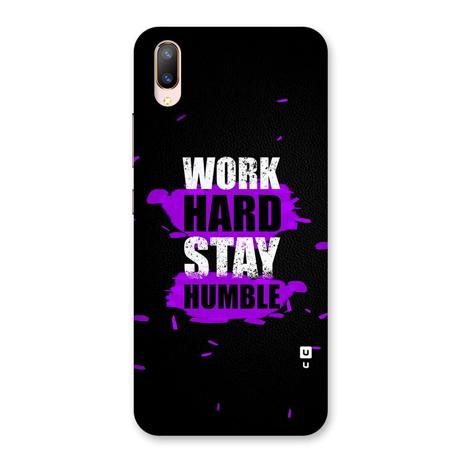 Work Hard Stay Humble Back Case for Vivo V11 Pro