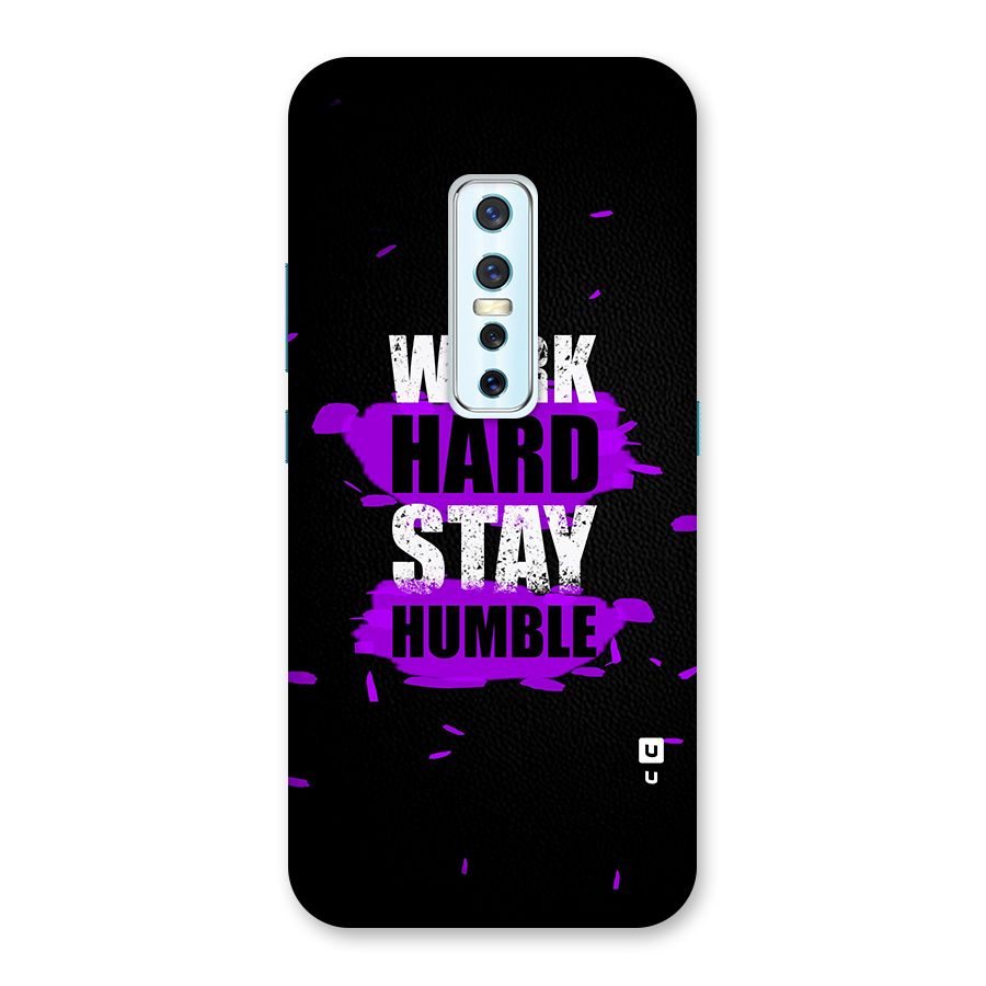 Work Hard Stay Humble Back Case for Vivo V17 Pro