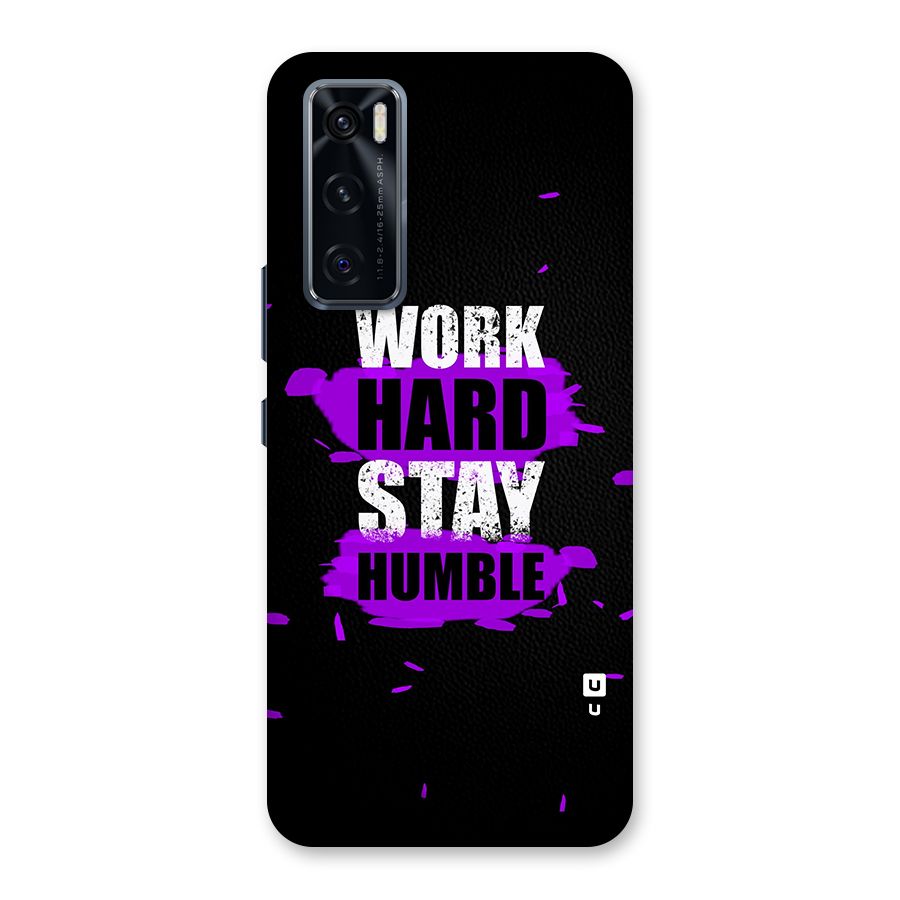 Work Hard Stay Humble Back Case for Vivo V20 SE
