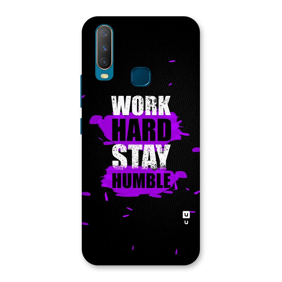 Work Hard Stay Humble Back Case for Vivo Y11