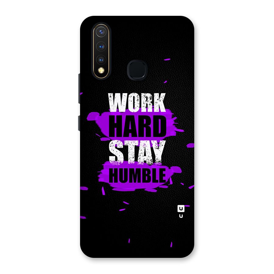 Work Hard Stay Humble Back Case for Vivo Y19