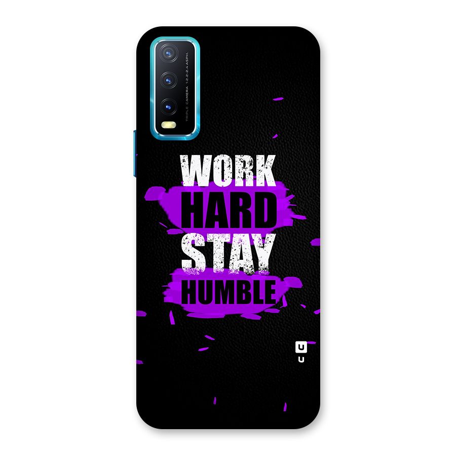 Work Hard Stay Humble Back Case for Vivo Y20A