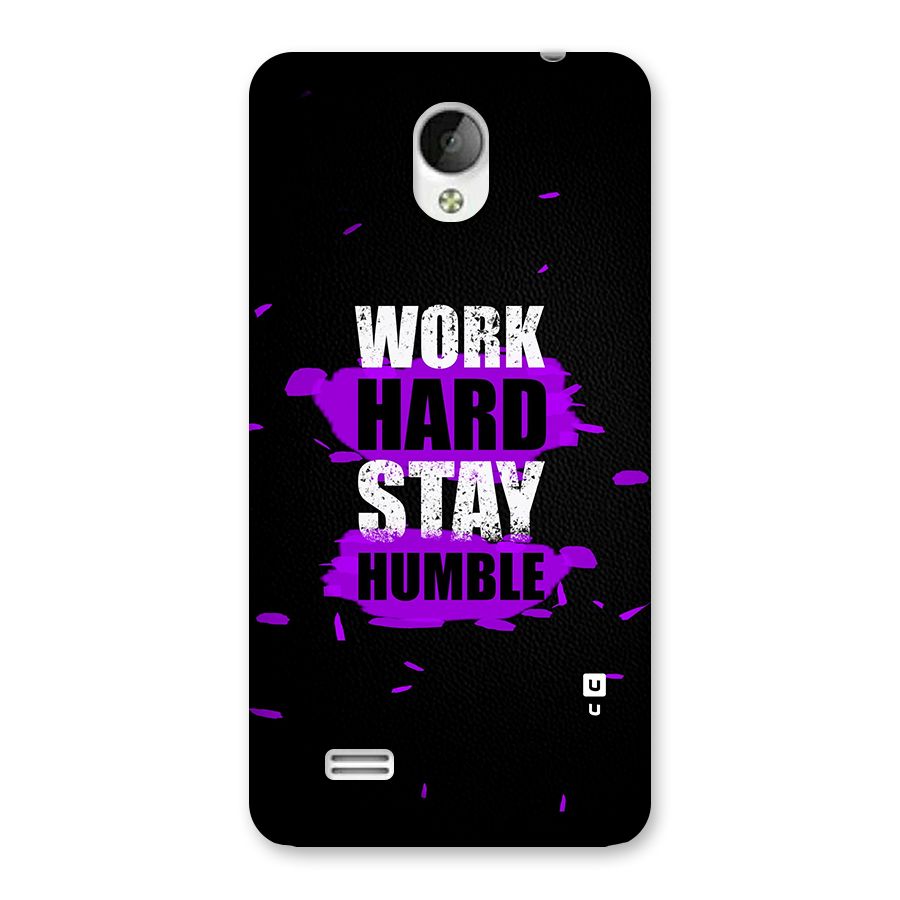 Work Hard Stay Humble Back Case for Vivo Y21