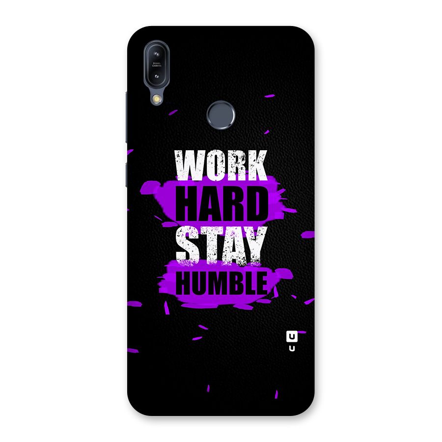 Work Hard Stay Humble Back Case for Zenfone Max M2