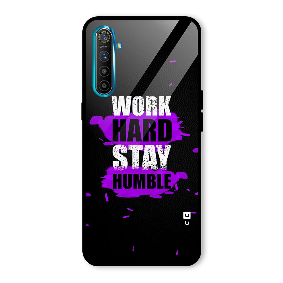 Work Hard Stay Humble Glass Back Case for Realme X2