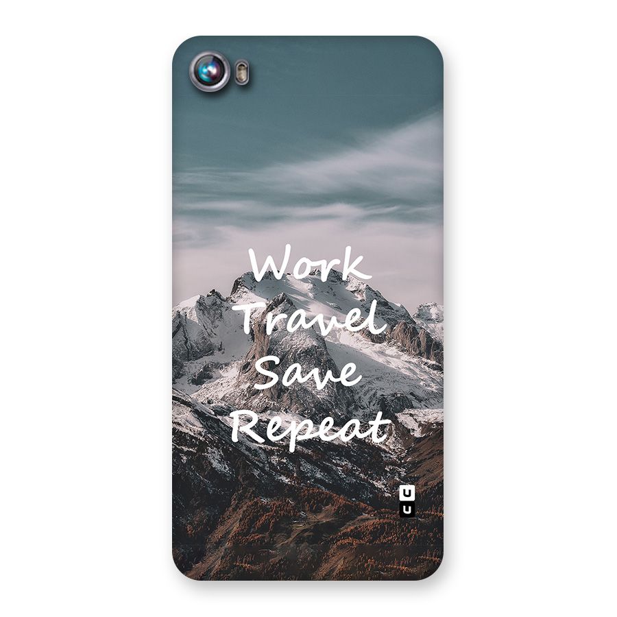 Work Travel Back Case for Canvas Fire 4 (A107)