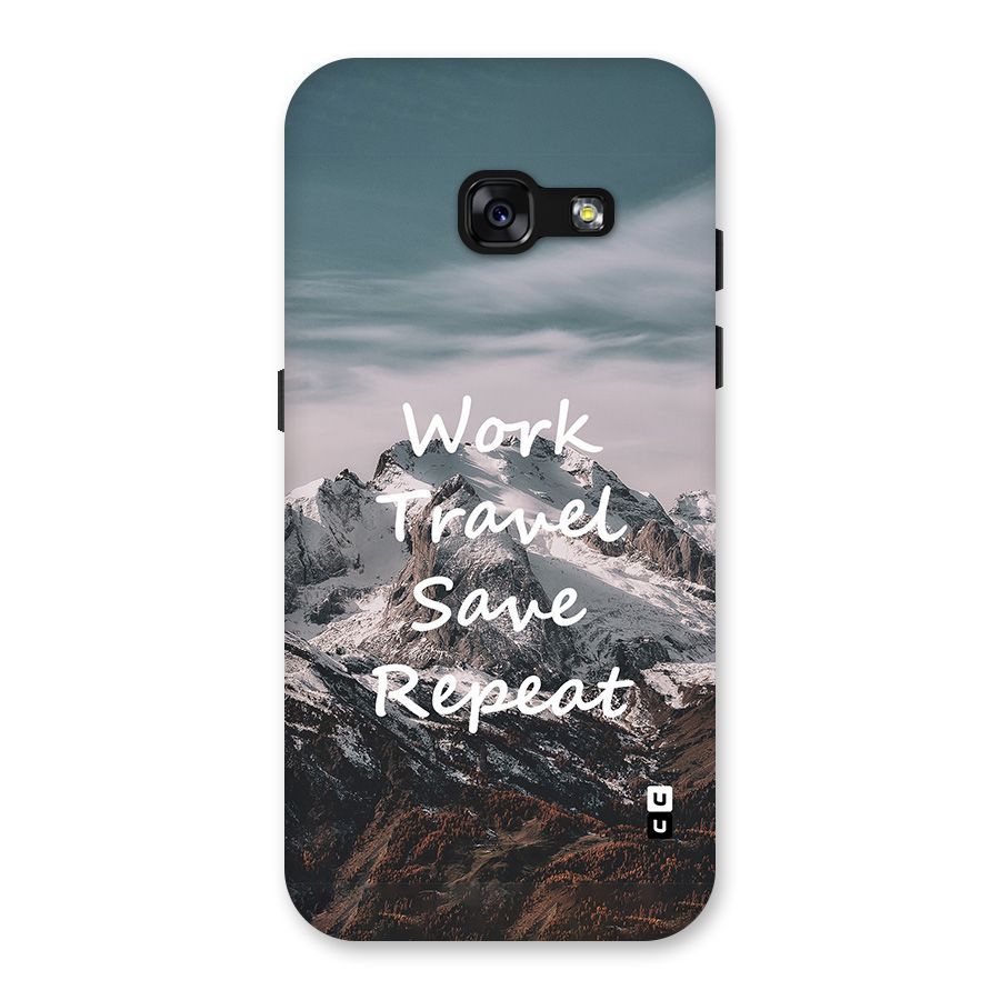 Work Travel Back Case for Galaxy A3 (2017)