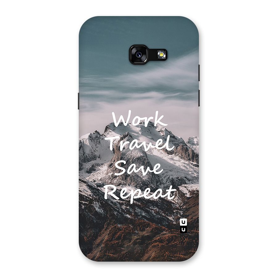 Work Travel Back Case for Galaxy A5 2017
