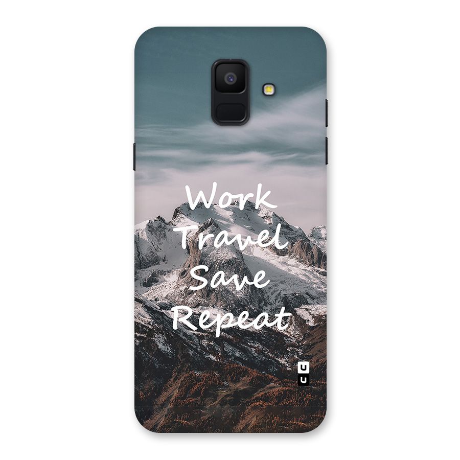 Work Travel Back Case for Galaxy A6 (2018)