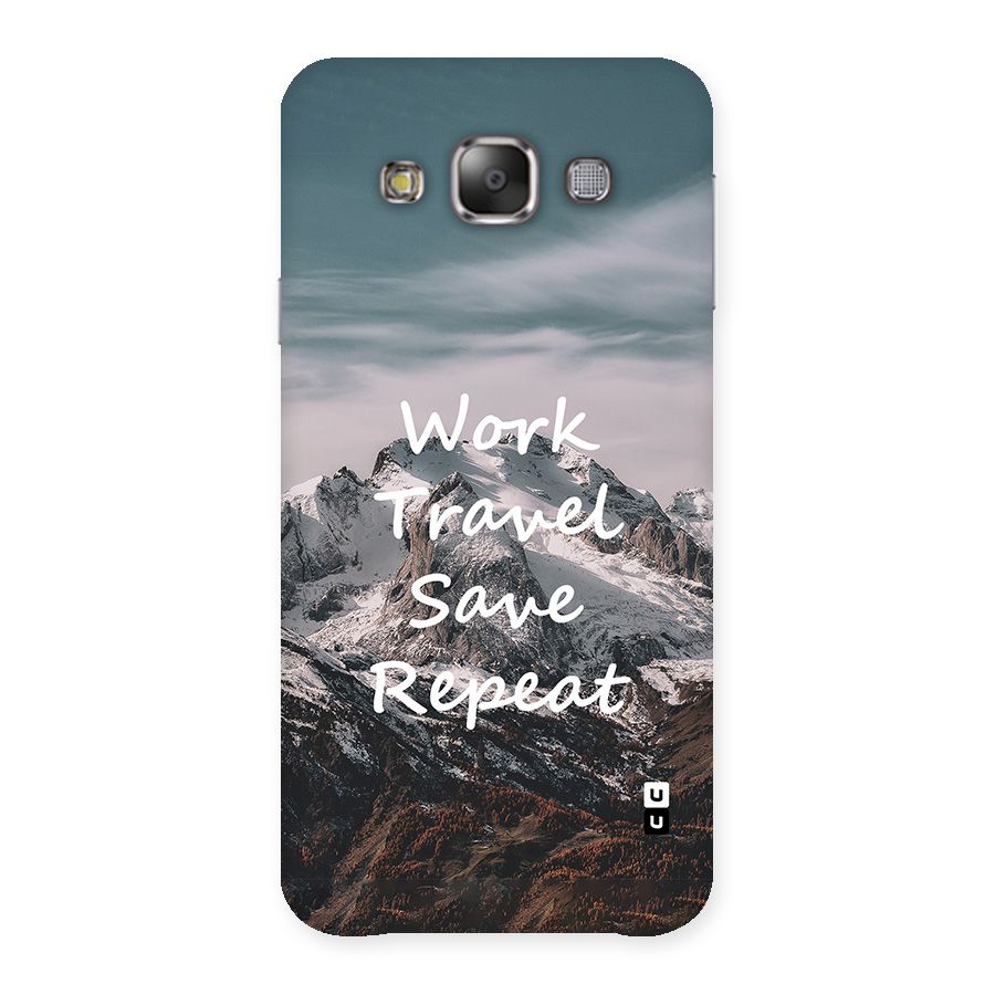 Work Travel Back Case for Galaxy E7