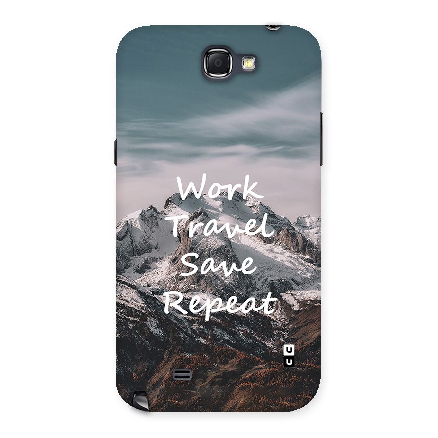 Work Travel Back Case for Galaxy Note 2