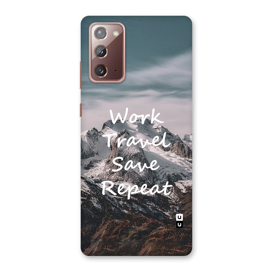 Work Travel Back Case for Galaxy Note 20