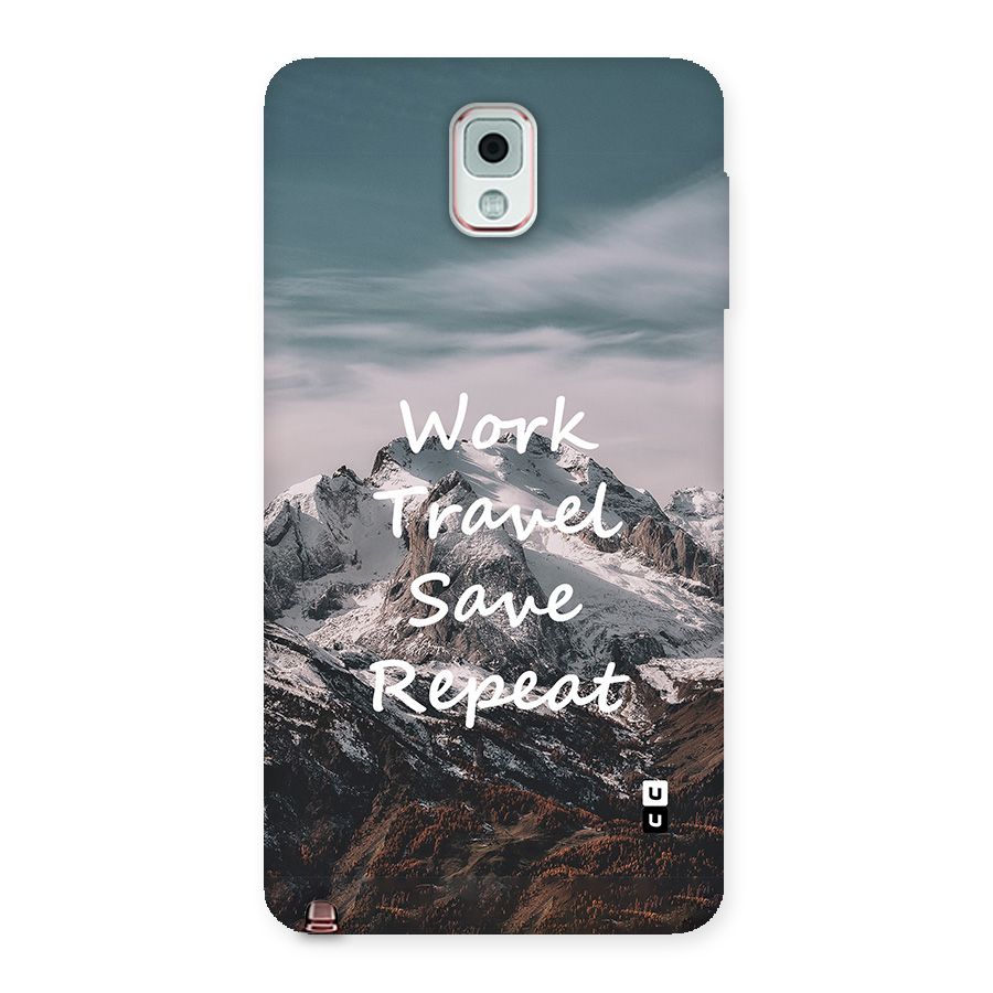 Work Travel Back Case for Galaxy Note 3