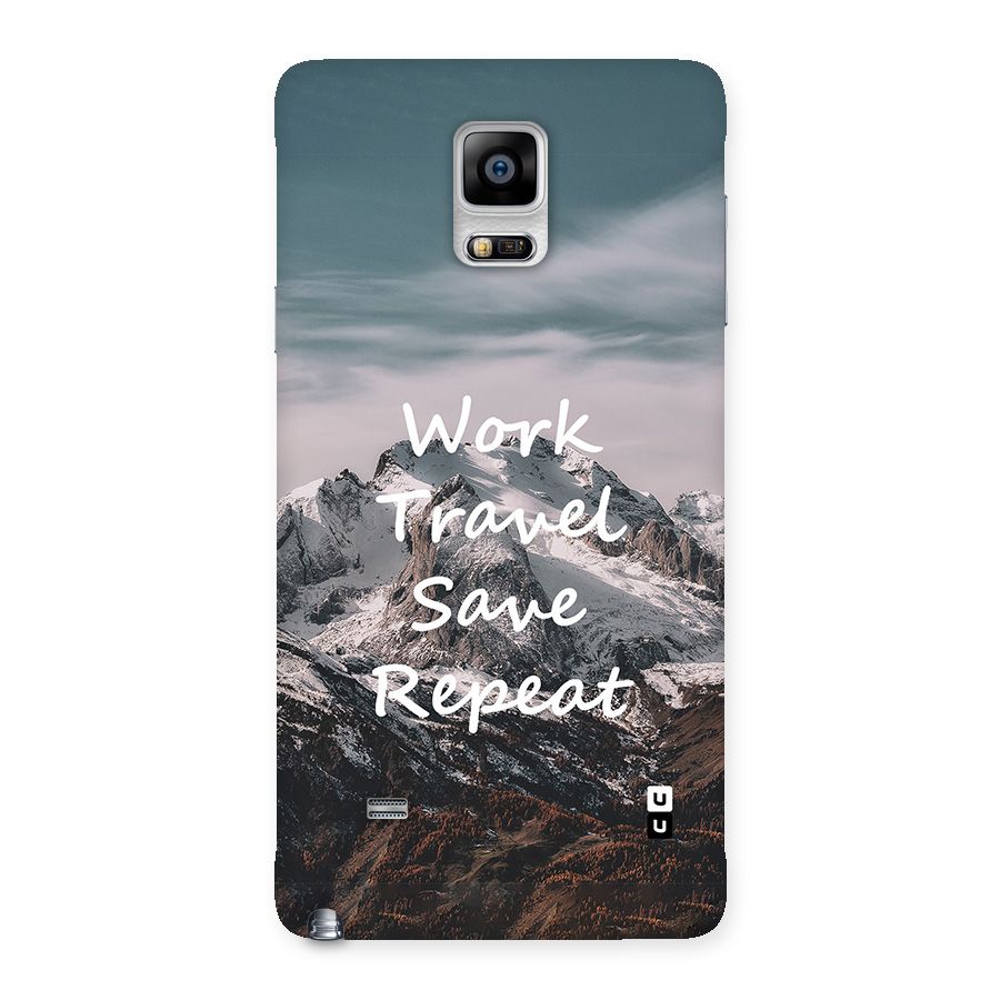 Work Travel Back Case for Galaxy Note 4