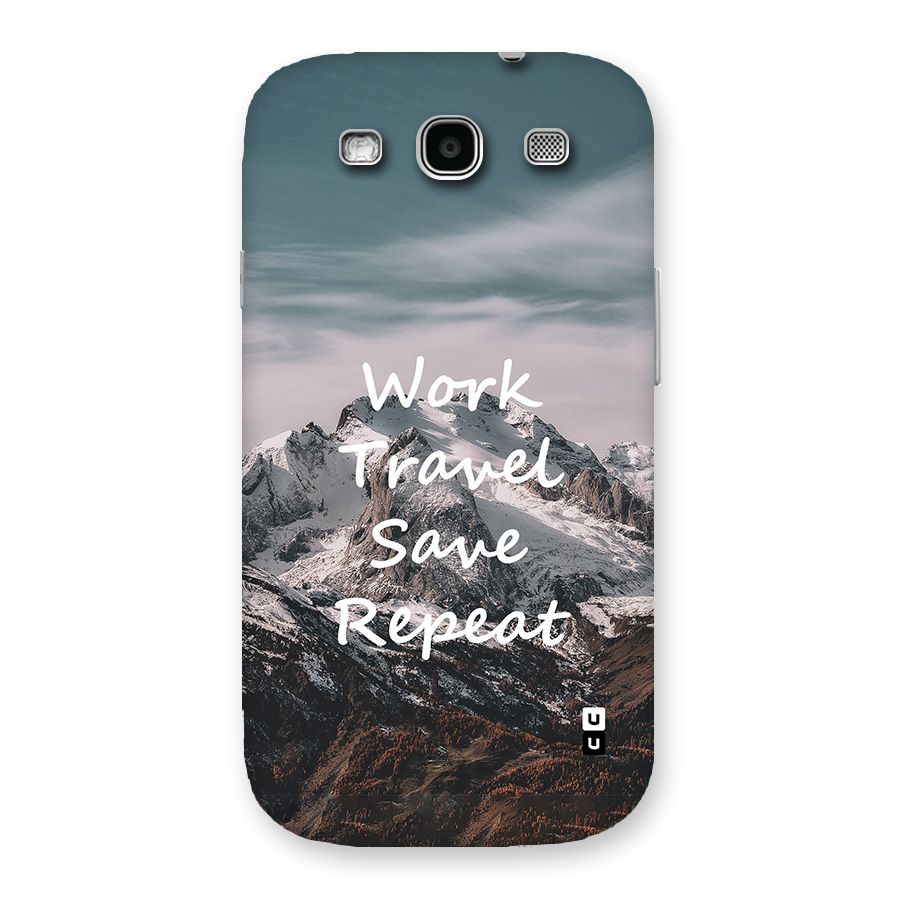 Work Travel Back Case for Galaxy S3