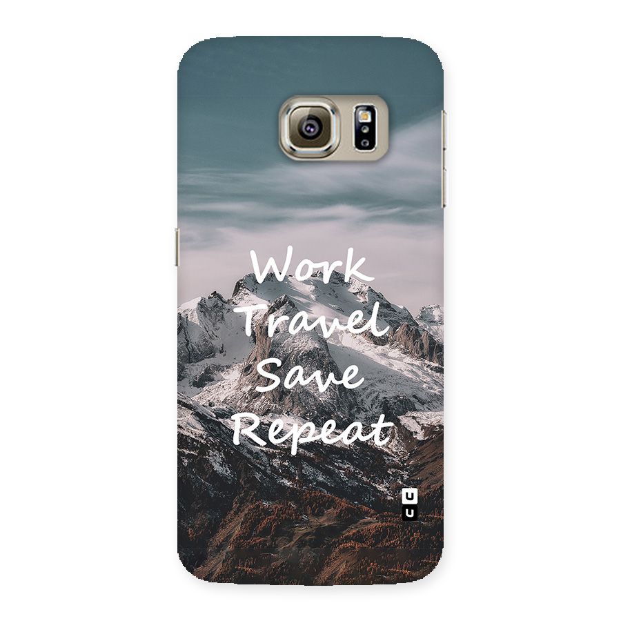 Work Travel Back Case for Galaxy S6 edge