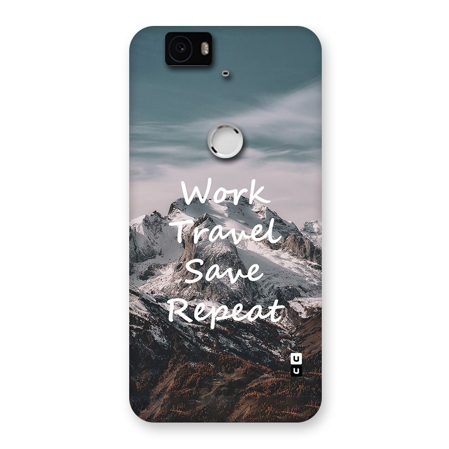 Work Travel Back Case for Google Nexus 6P
