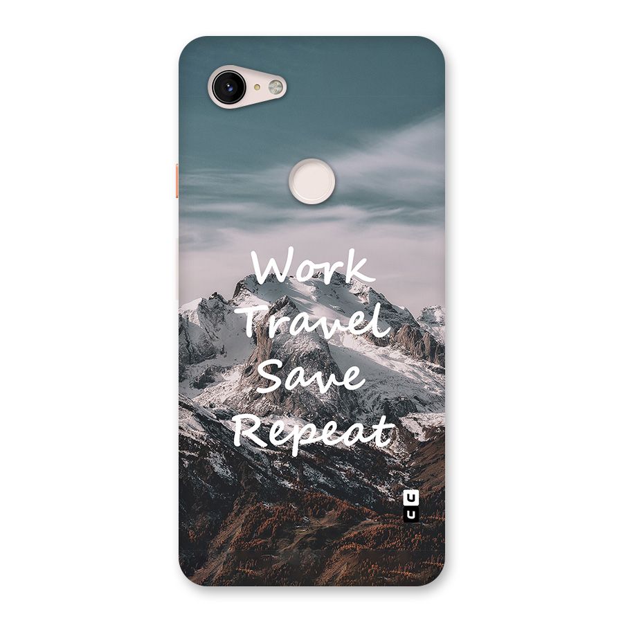 Work Travel Back Case for Google Pixel 3 XL