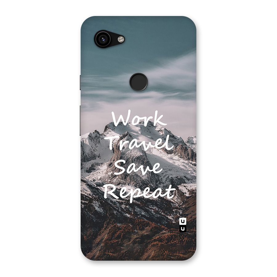 Work Travel Back Case for Google Pixel 3a XL