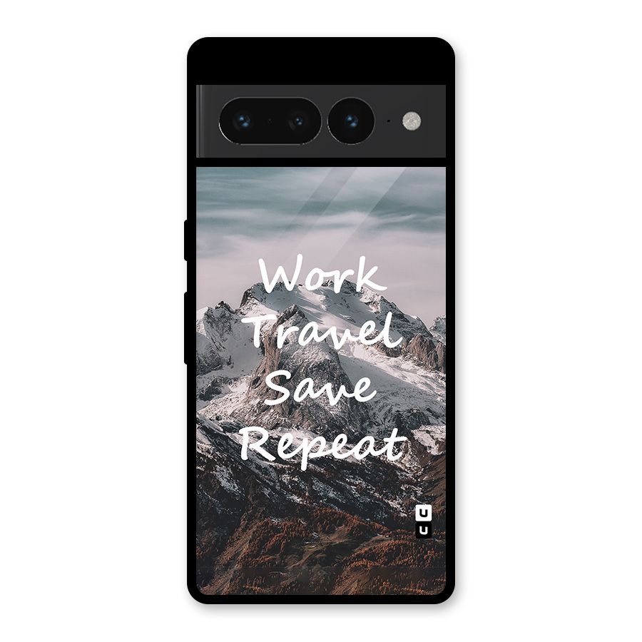 Work Travel Glass Back Case for Google Pixel 7 Pro