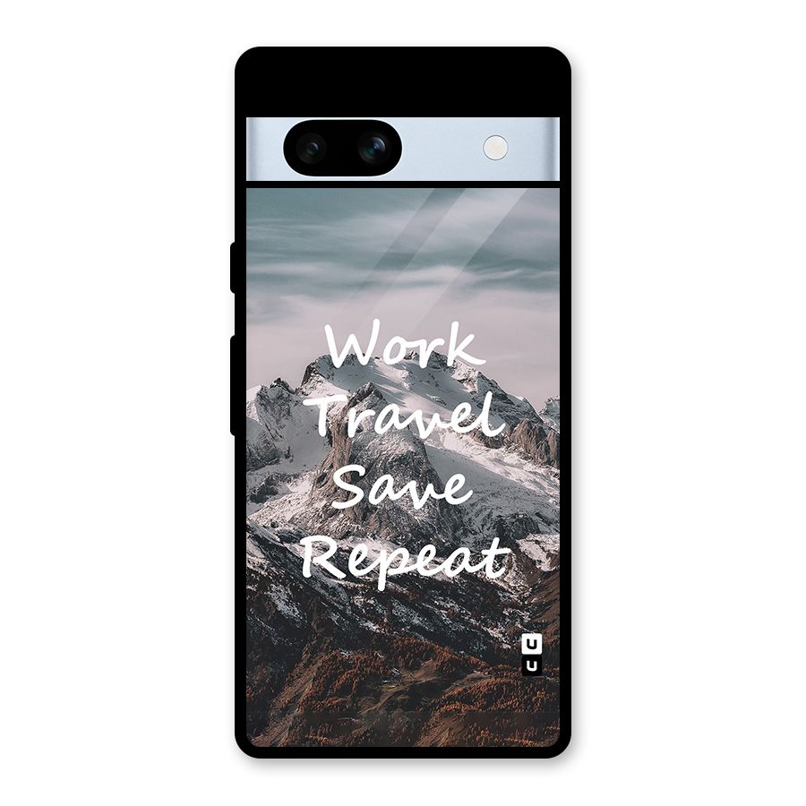 Work Travel Glass Back Case for Google Pixel 7a