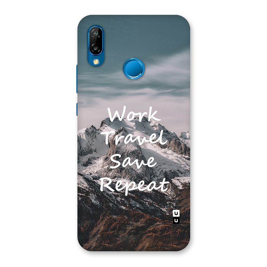 Work Travel Back Case for Huawei P20 Lite