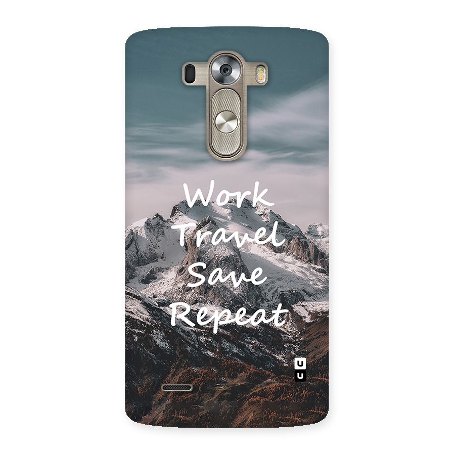 Work Travel Back Case for LG G3