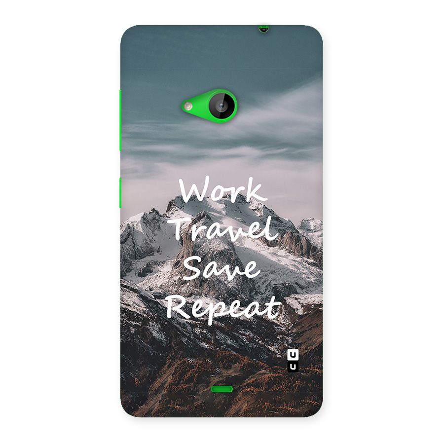 Work Travel Back Case for Lumia 535
