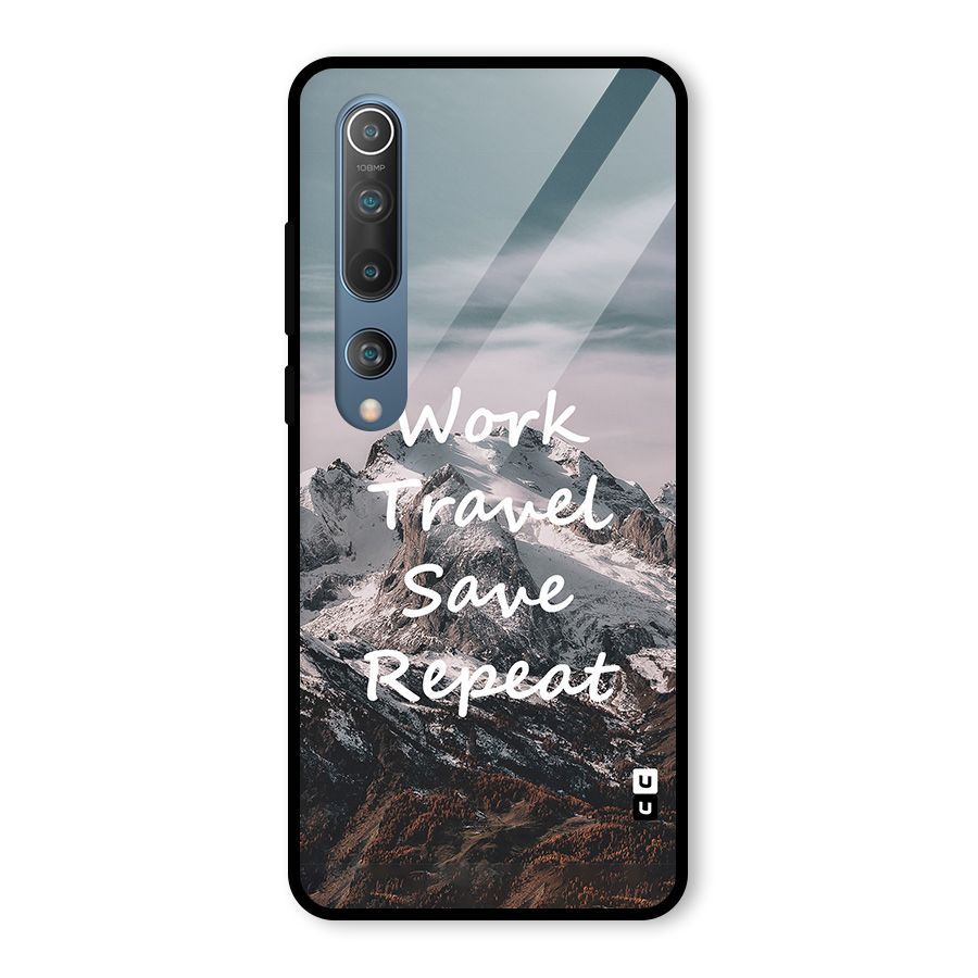 Work Travel Glass Back Case for Mi 10