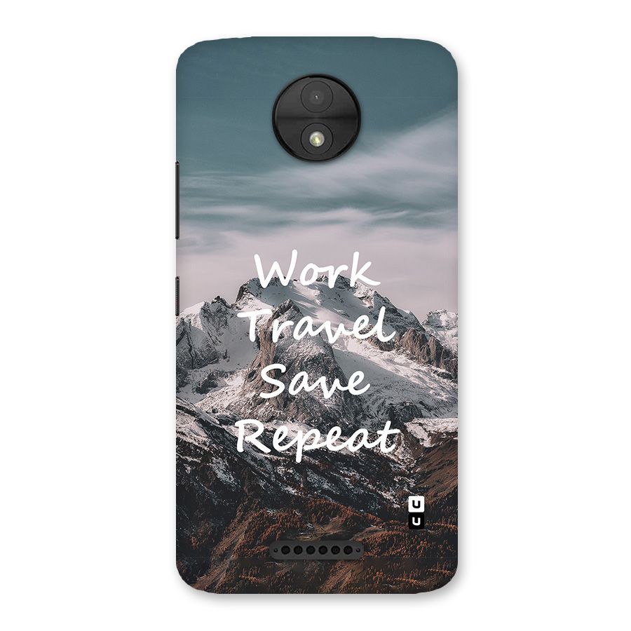 Work Travel Back Case for Moto C