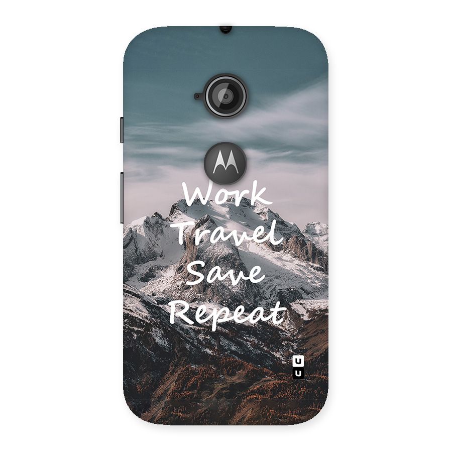 Work Travel Back Case for Moto E 2nd Gen