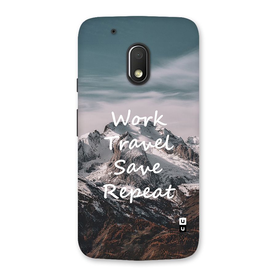 Work Travel Back Case for Moto G4 Play