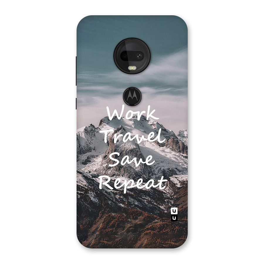 Work Travel Back Case for Moto G7