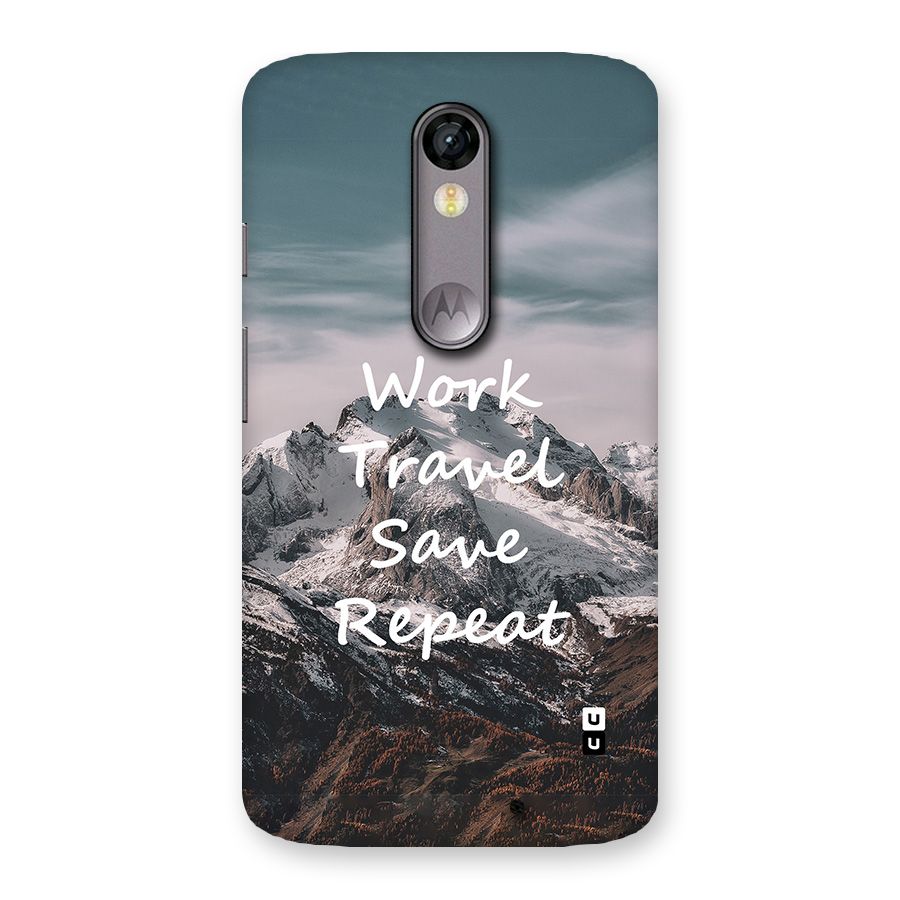 Work Travel Back Case for Moto X Force