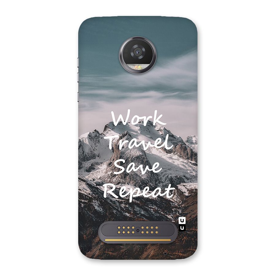 Work Travel Back Case for Moto Z2 Play