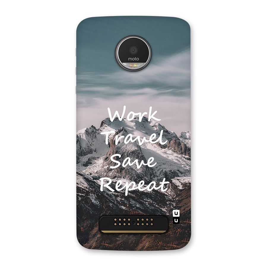 Work Travel Back Case for Moto Z Play