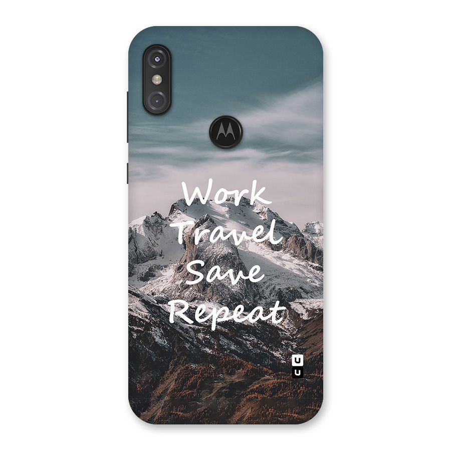 Work Travel Back Case for Motorola One Power