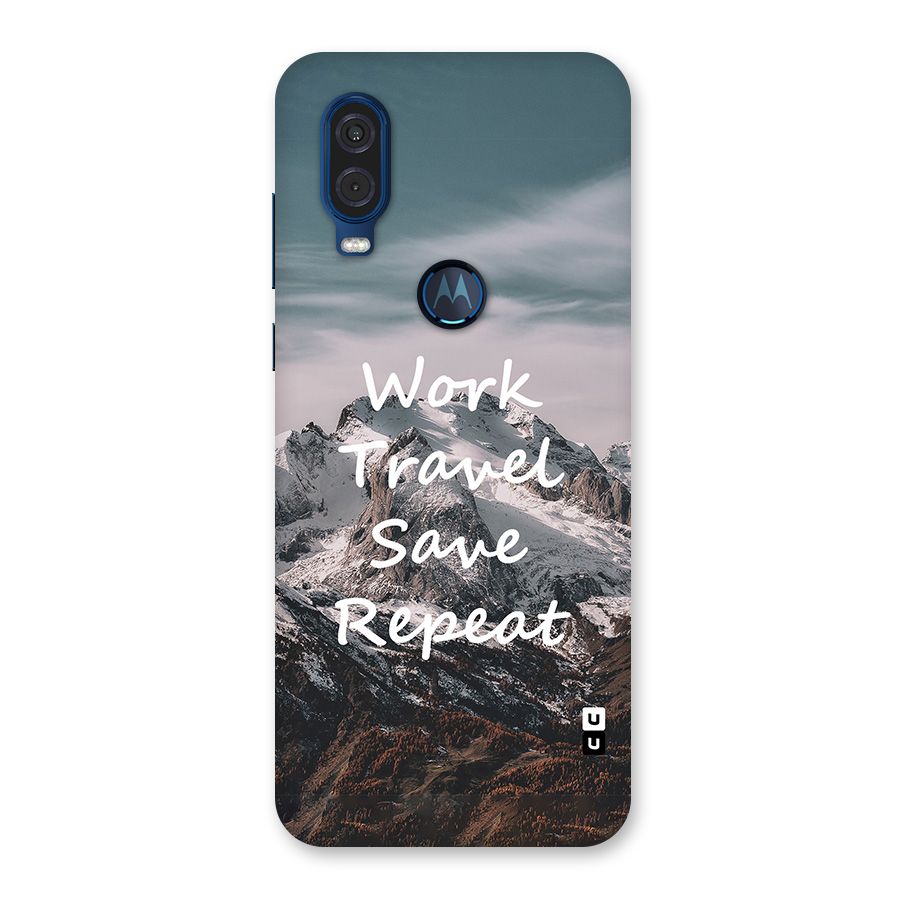 Work Travel Back Case for Motorola One Vision