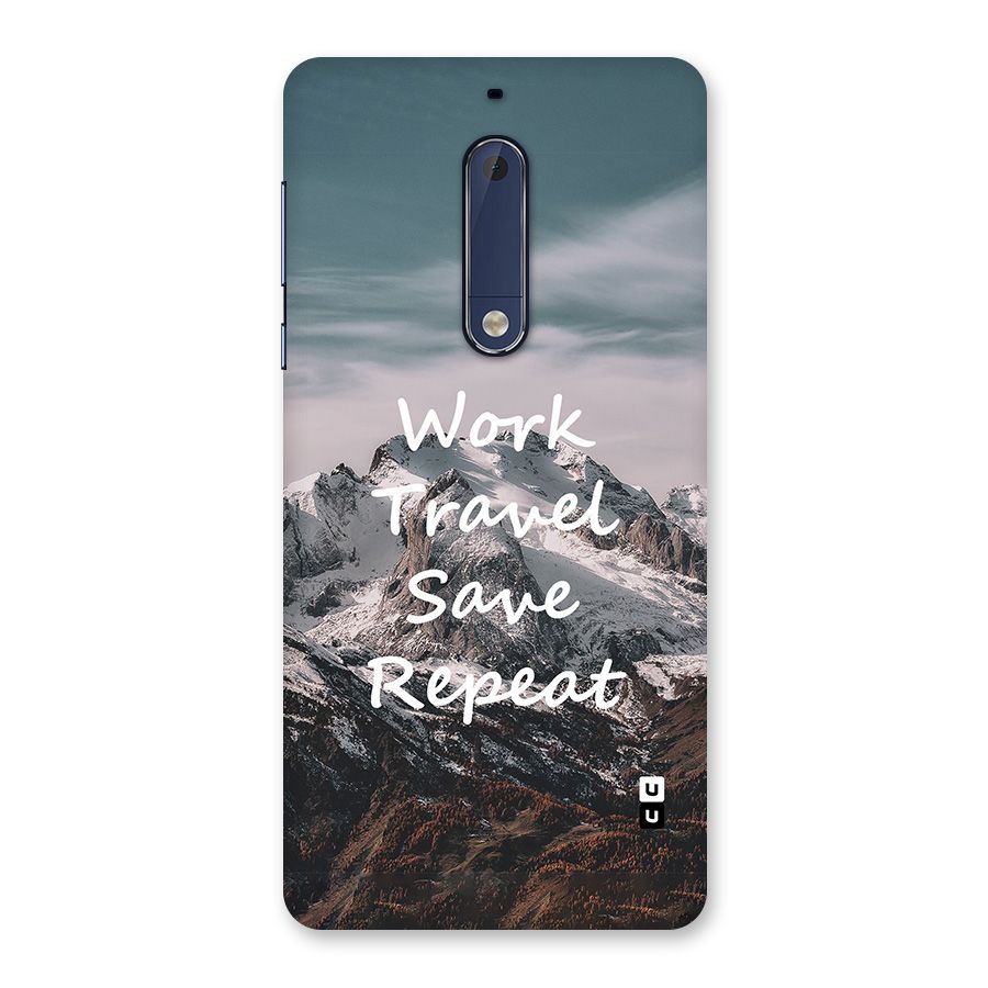 Work Travel Back Case for Nokia 5