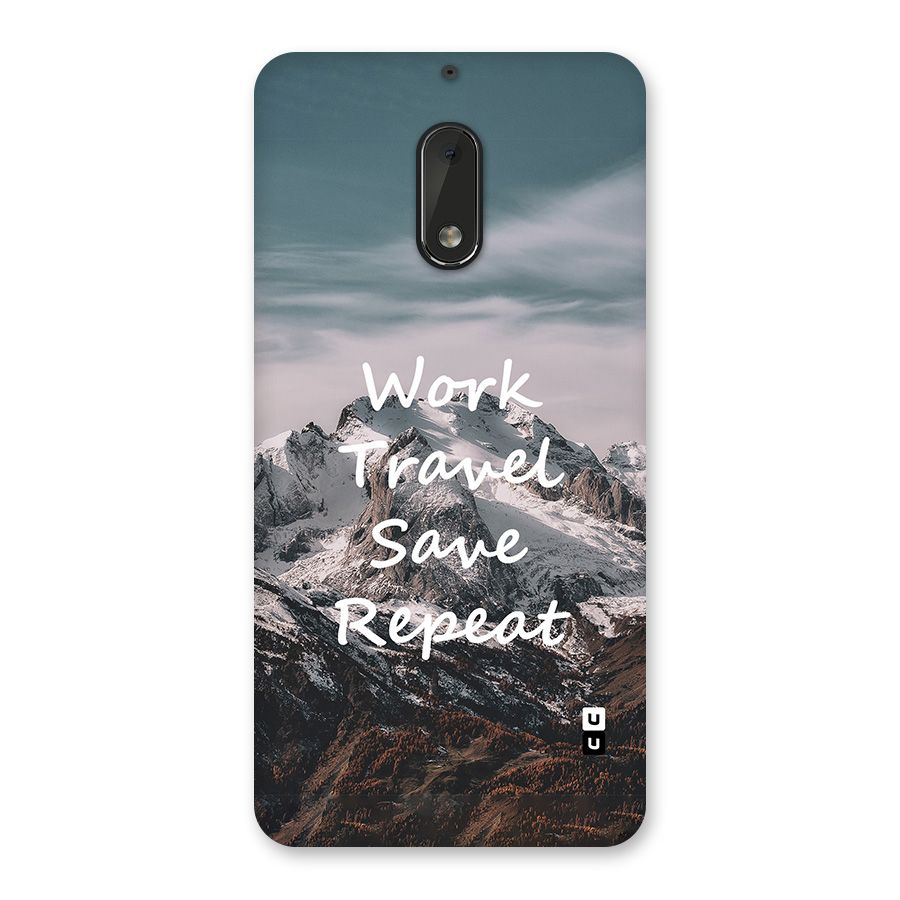 Work Travel Back Case for Nokia 6