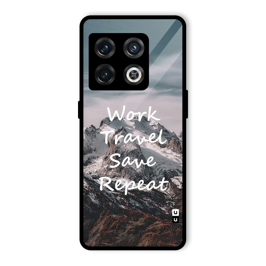 Work Travel Glass Back Case for OnePlus 10 Pro 5G