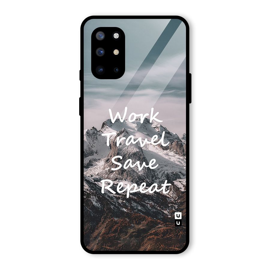 Work Travel Glass Back Case for OnePlus 8T
