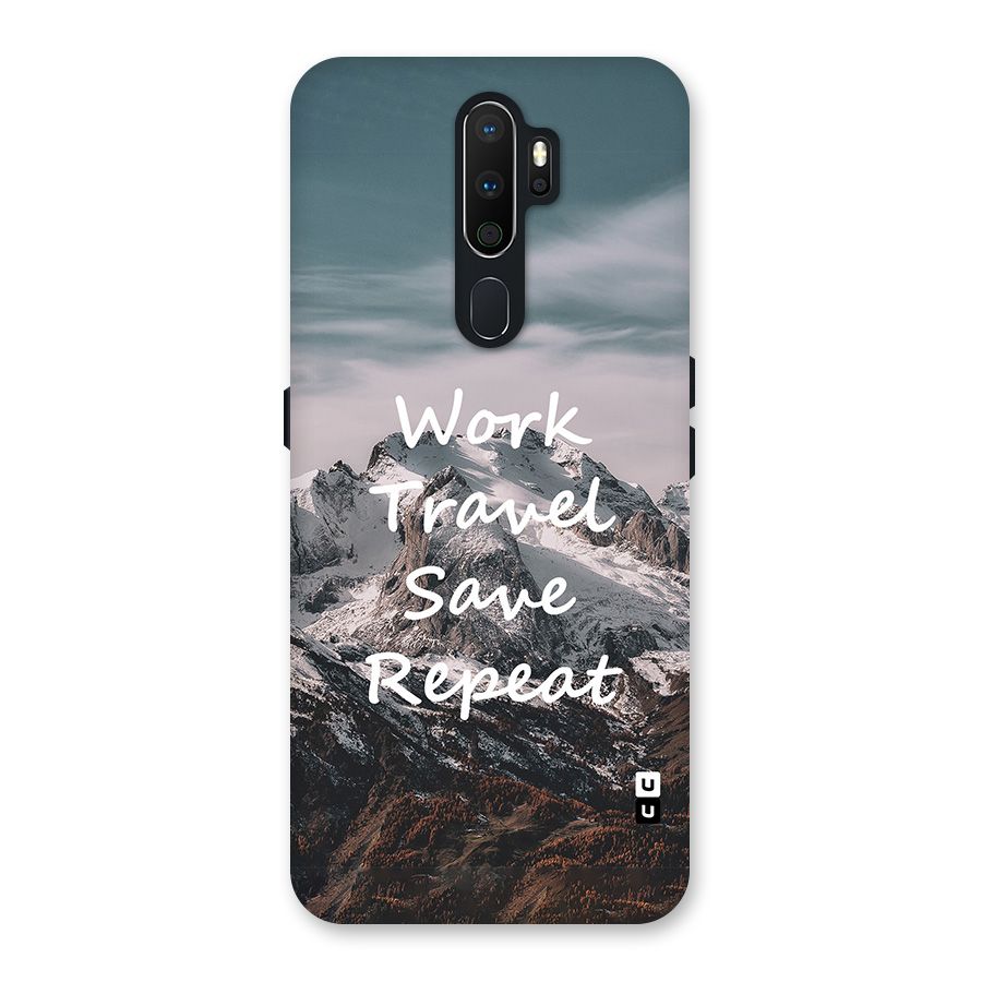 Work Travel Back Case for Oppo A5 (2020)