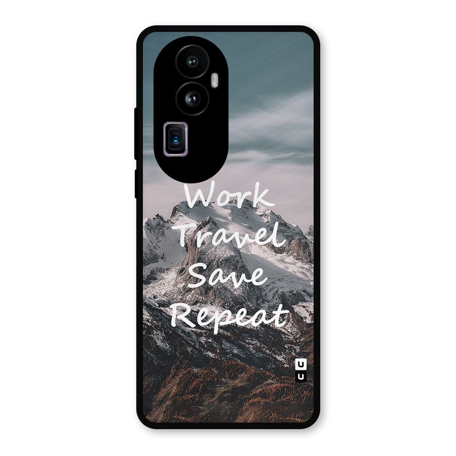 Work Travel Glass Back Case for Oppo Reno10 Pro Plus