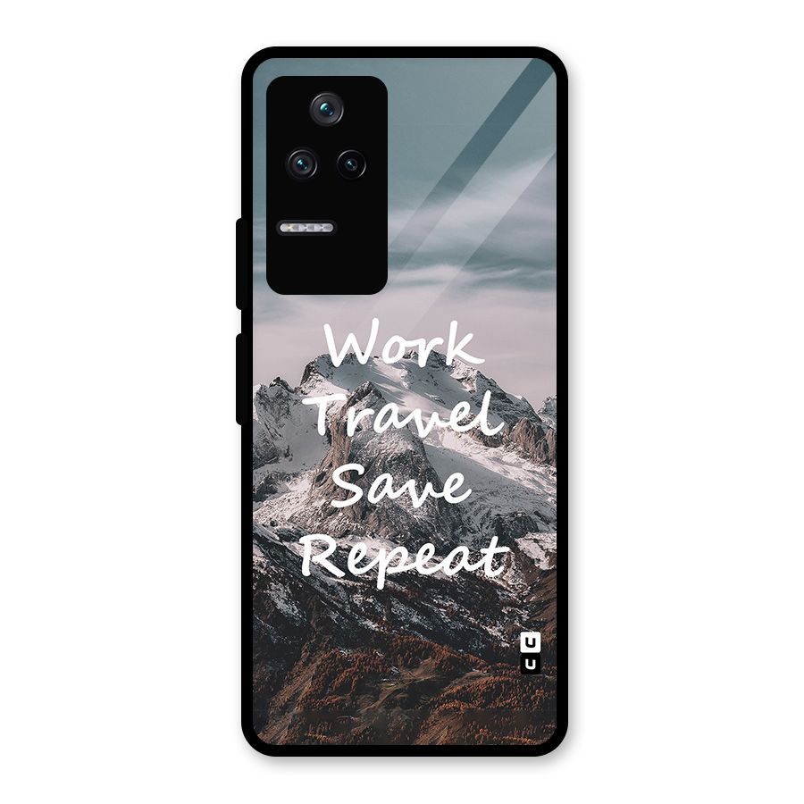 Work Travel Glass Back Case for Poco F4 5G
