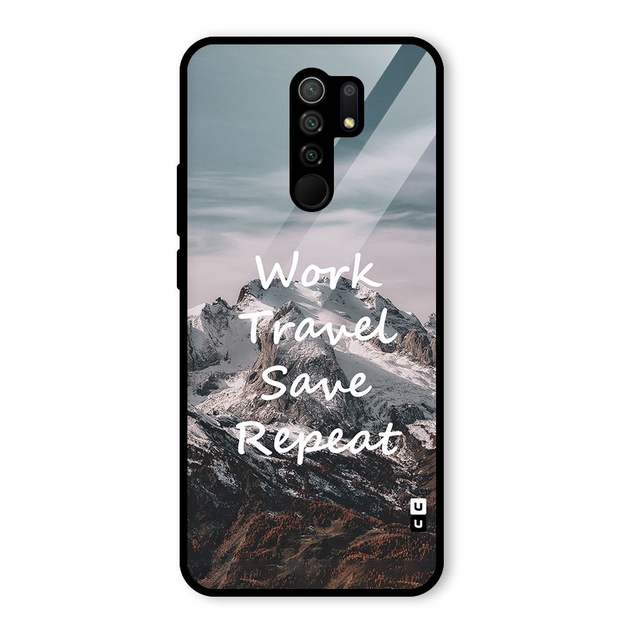 Work Travel Glass Back Case for Poco M2