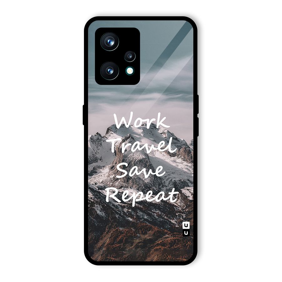 Work Travel Glass Back Case for Realme 9 Pro Plus 5G