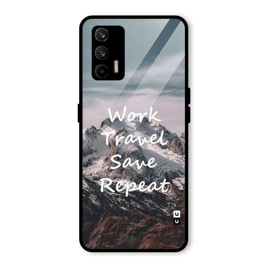 Work Travel Glass Back Case for Realme GT 5G